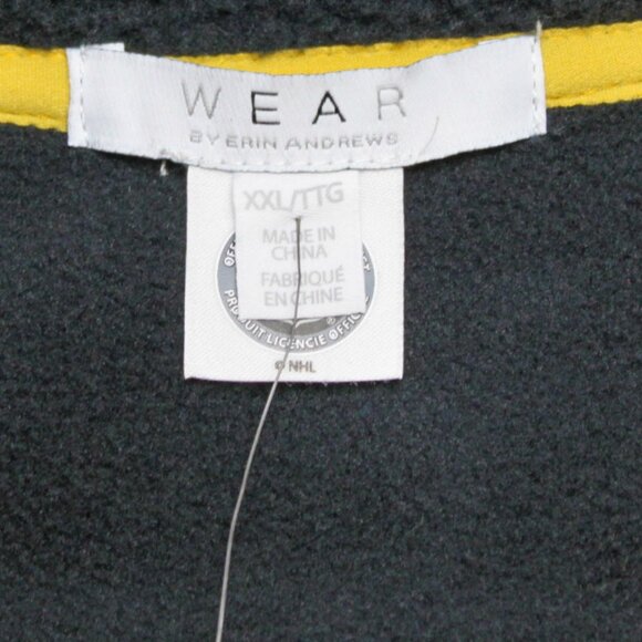 Pittsburgh Penguins Black Polar Fleece Full-Snap Jacket Women's Size XXL - Picture 5 of 9